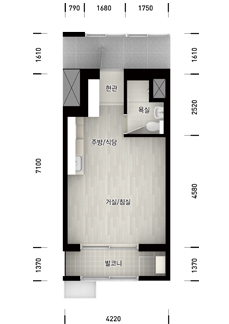 옥정천년나무8단지24A평면도 이미지