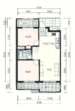 51㎡평면도 이미지