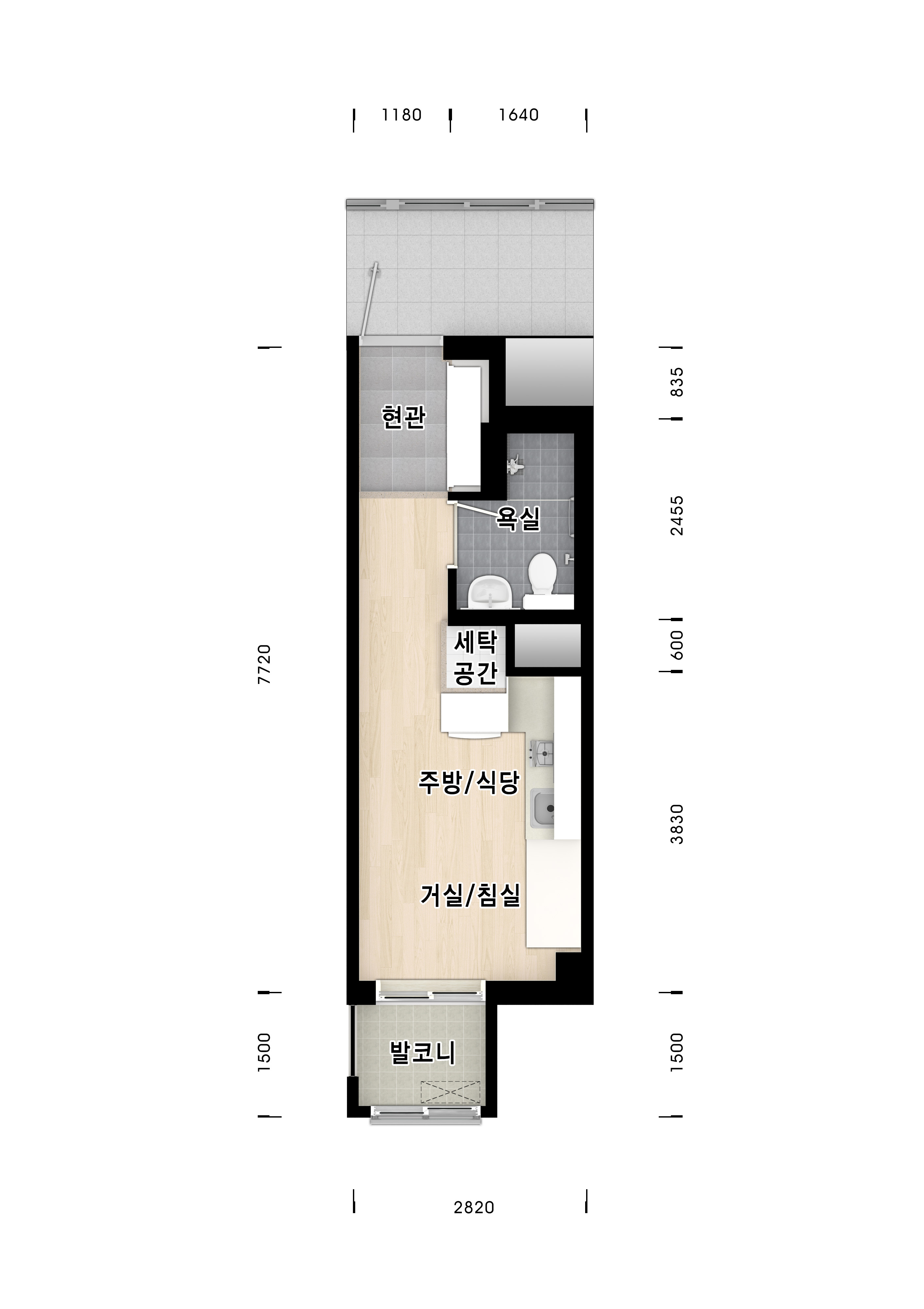 양산물금 천년나무 17형평면도 이미지