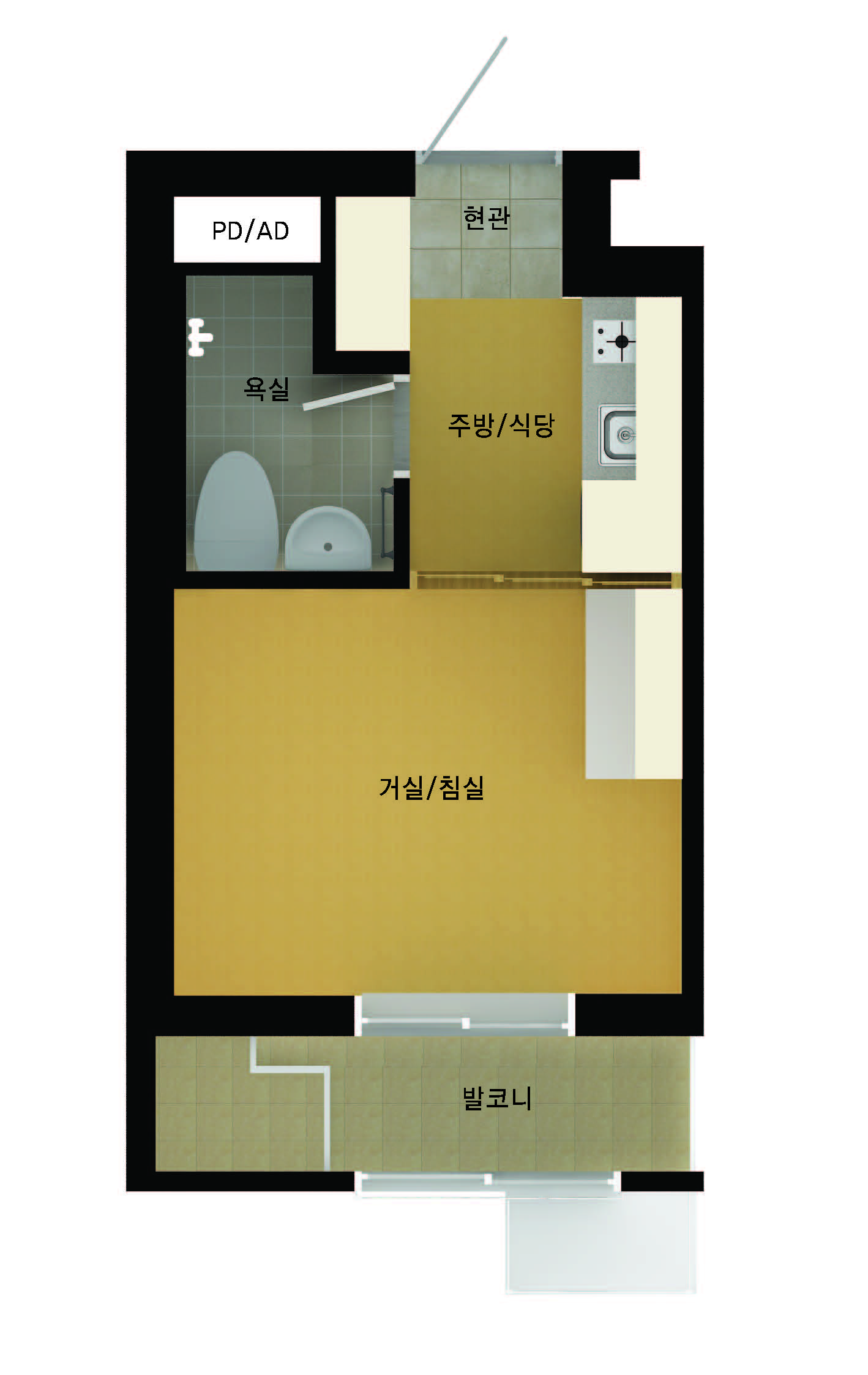 광주 진월 16형평면도 이미지