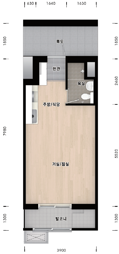 26형(주거급여수급자)평면도 이미지