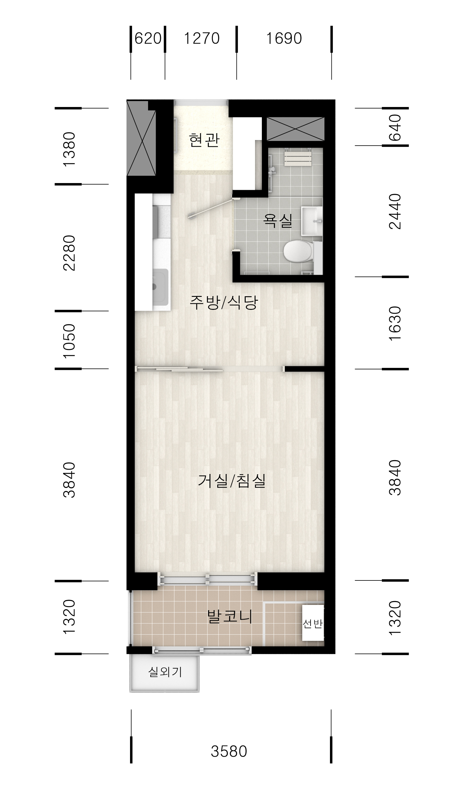 26S(고령자-주거약자)평면도 이미지