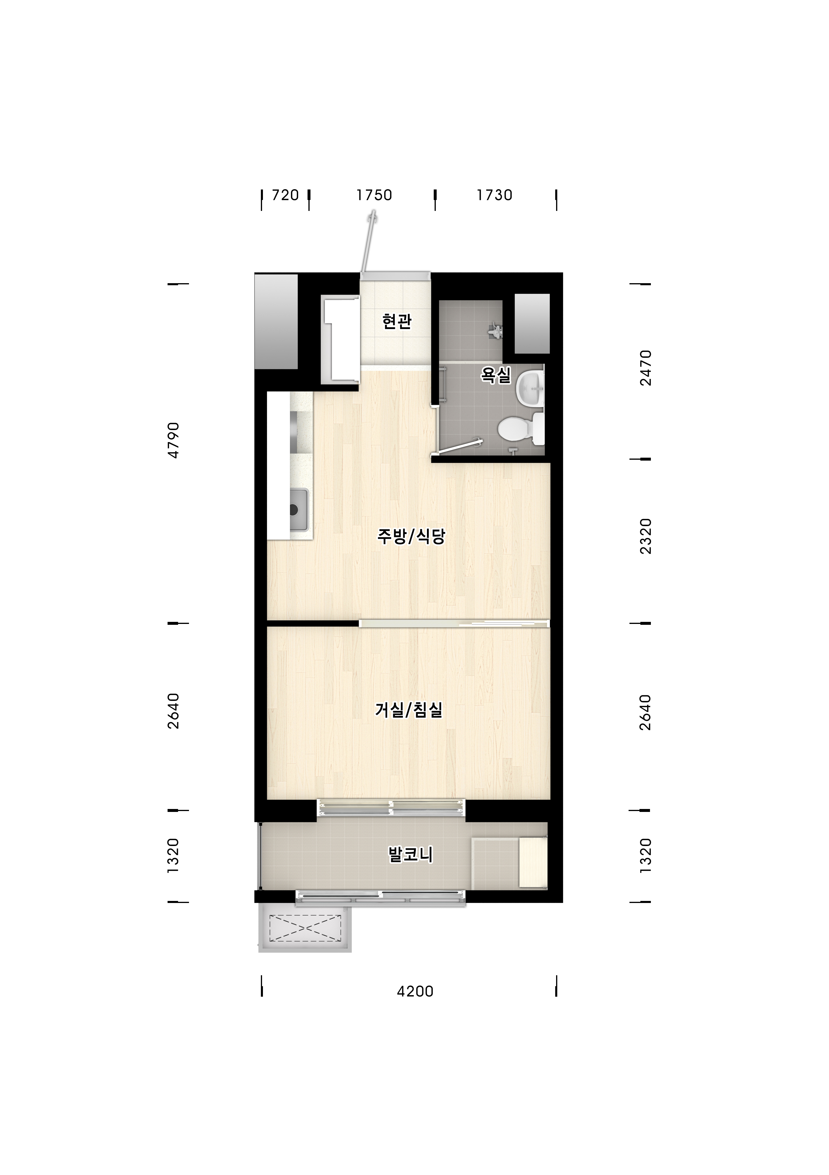 26A (주거급여수급자)평면도 이미지