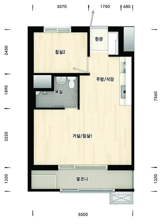 의령동동36형평면도 이미지