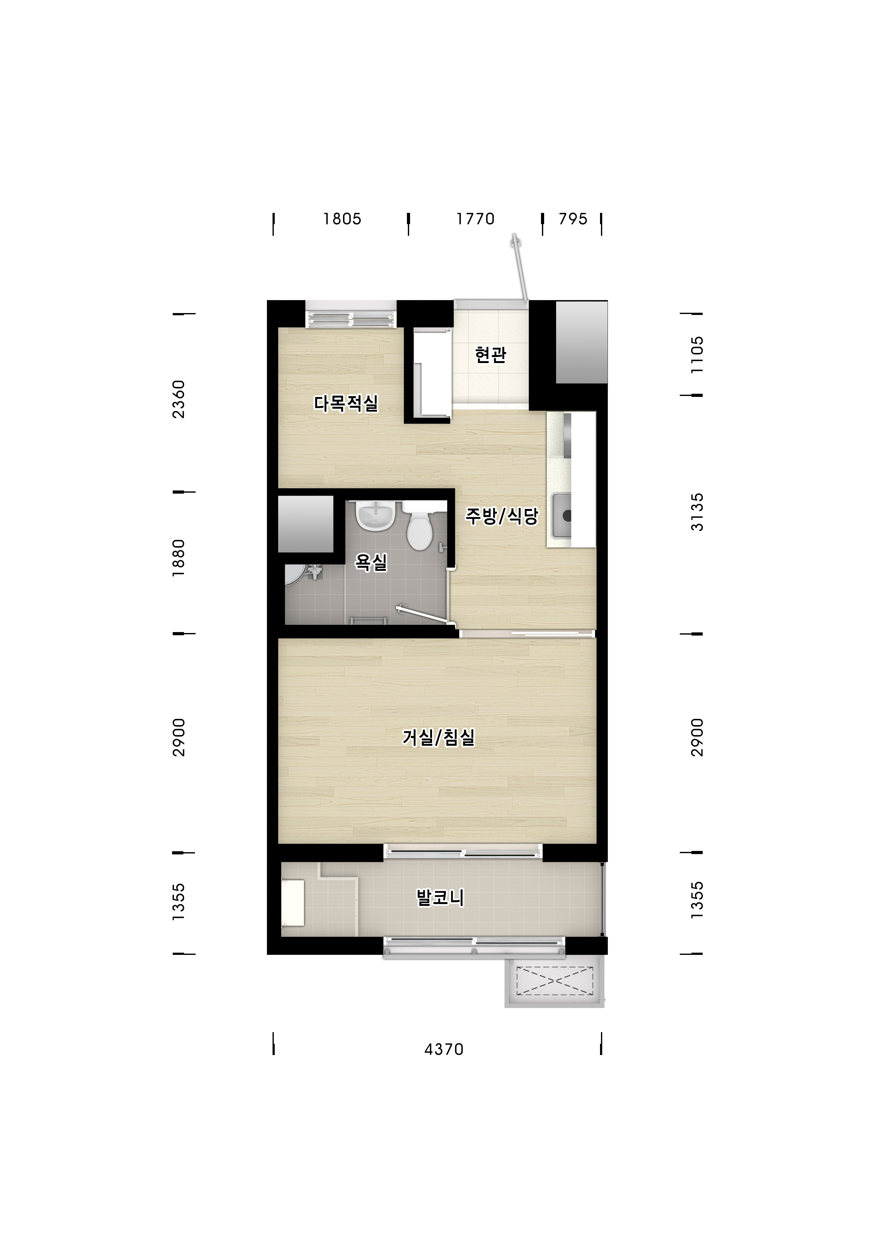 26A(주거급여수급자)평면도 이미지