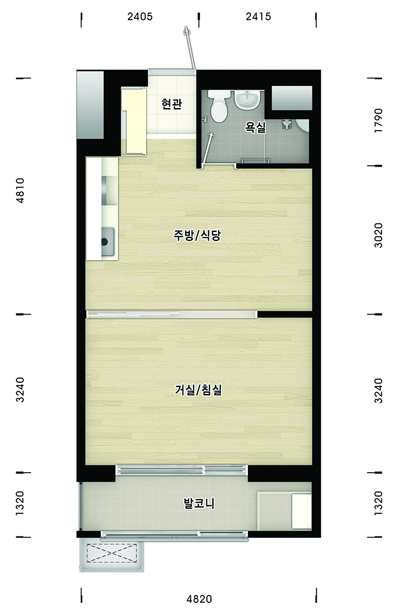 군산내흥7단지33평면도 이미지