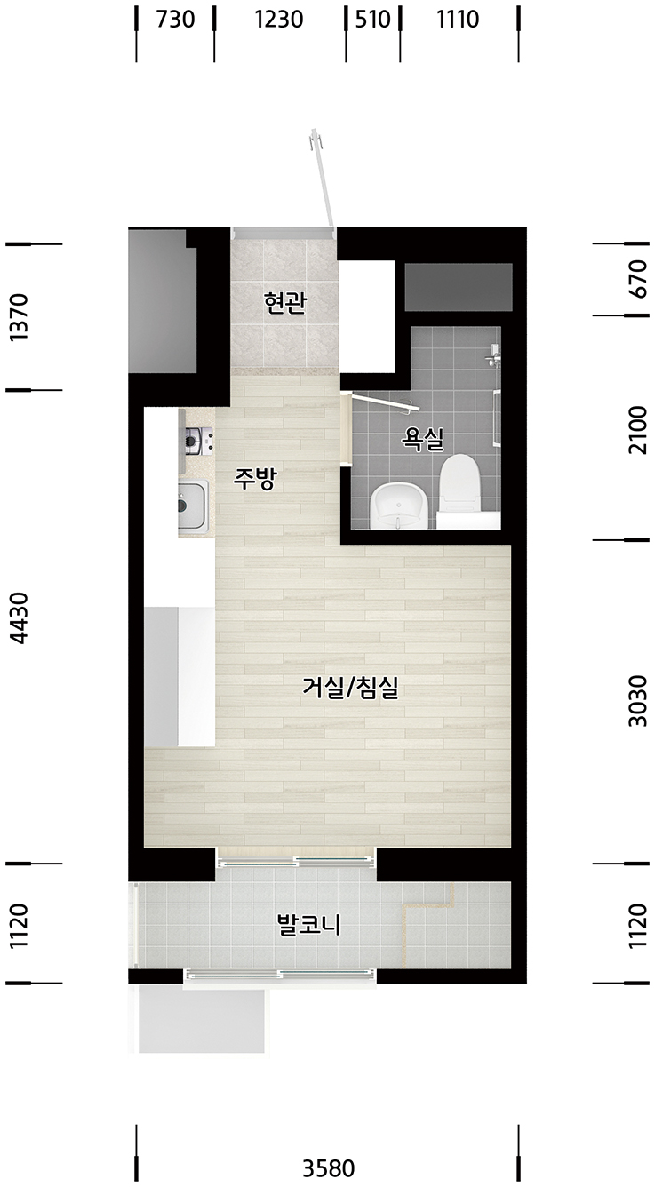 16A (대학생/청년)평면도 이미지