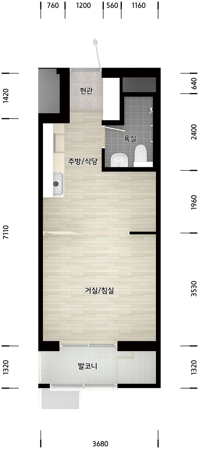 26A (주거급여수급자)평면도 이미지