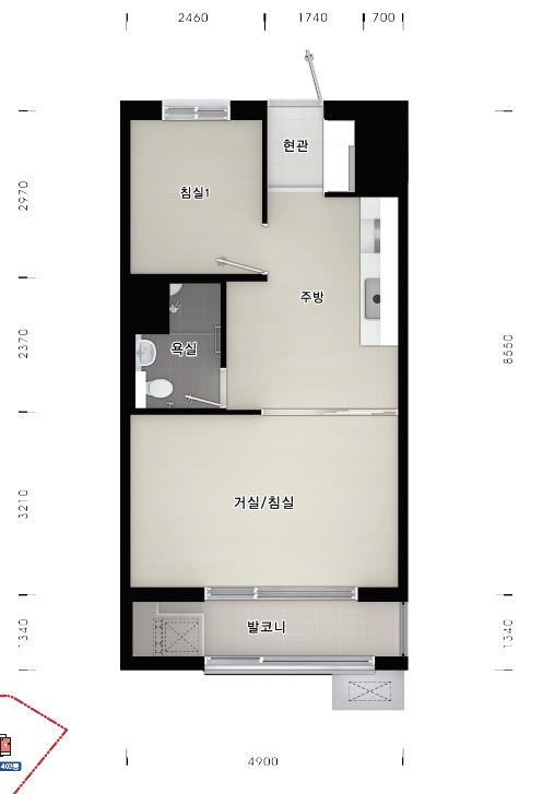 36A 신혼부부·한부모가족평면도 이미지