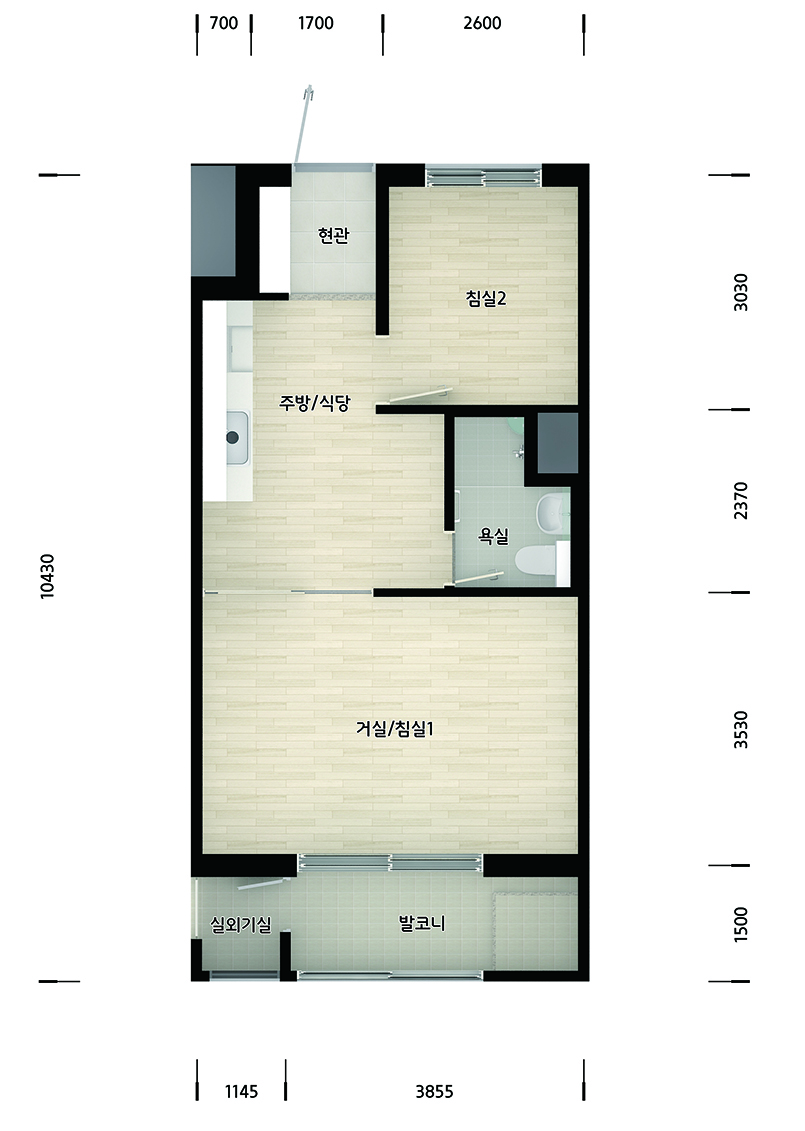 정읍첨단LH1단지아파트39A평면도 이미지