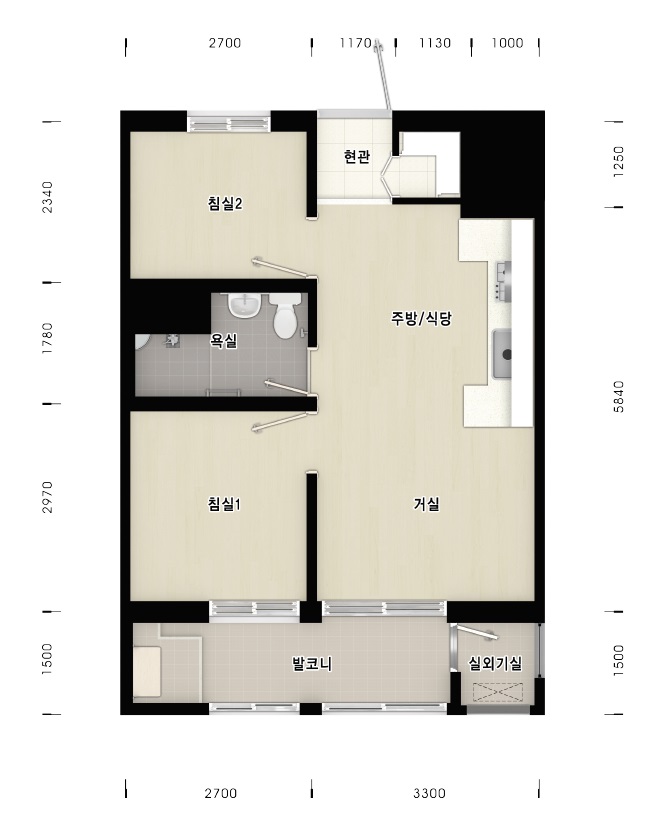 36A·B 신혼부부·한부모가족평면도 이미지
