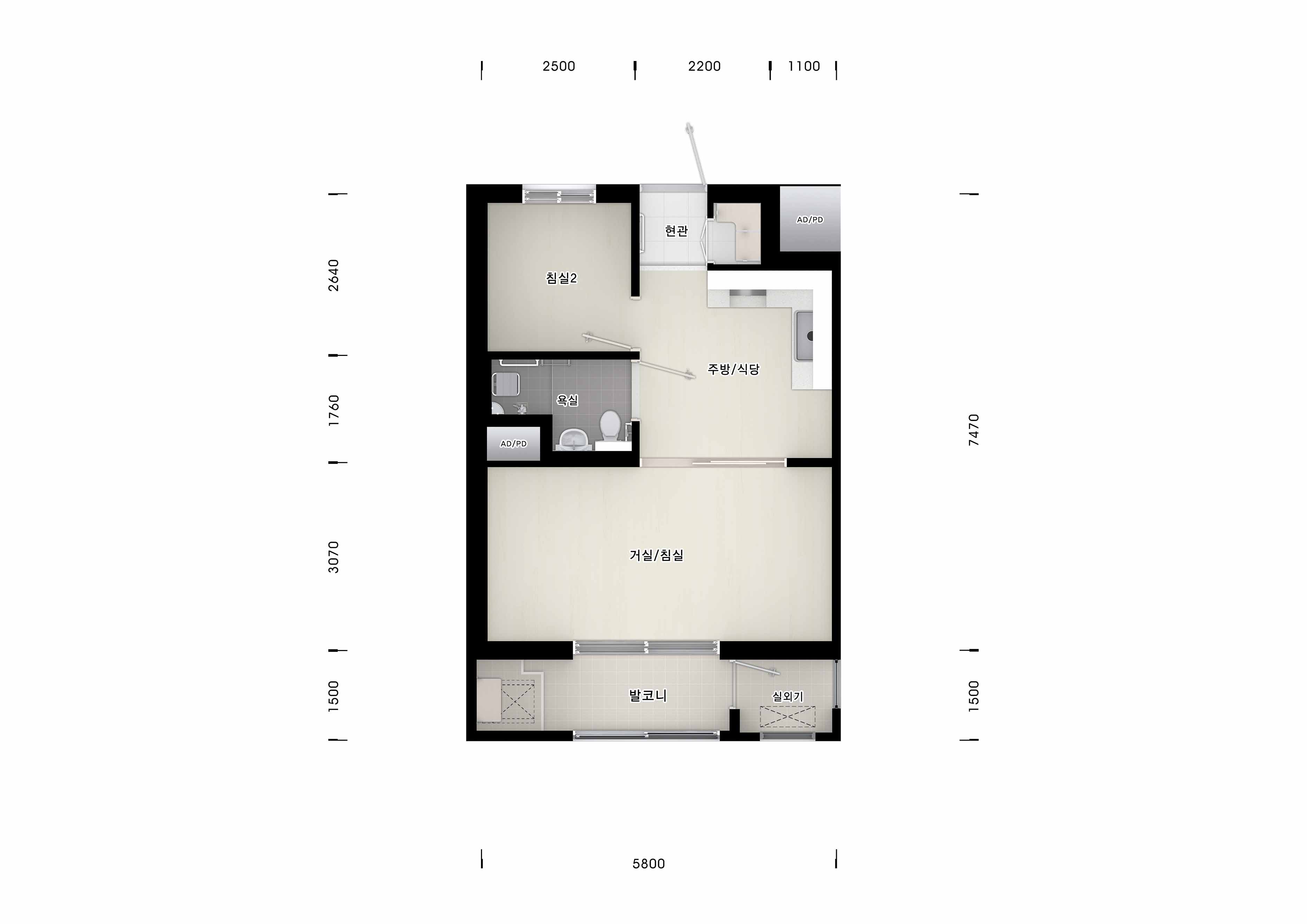 37A-1(주거약자용)평면도 이미지