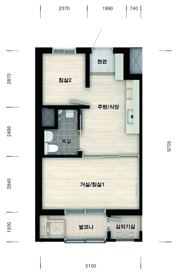 36B(고령자용)평면도 이미지