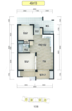 46평면도 이미지
