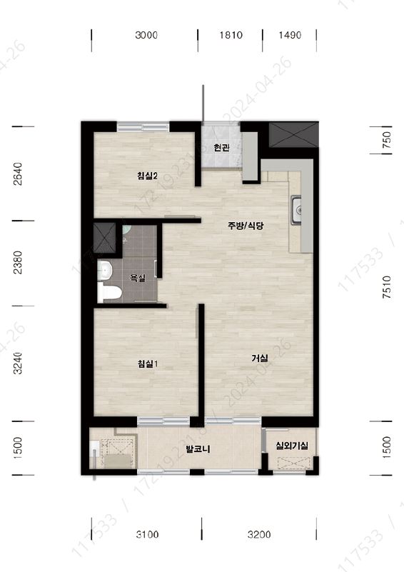 완주황운(마을정비형)46평면도 이미지