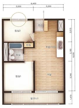 46.29m2평면도 이미지
